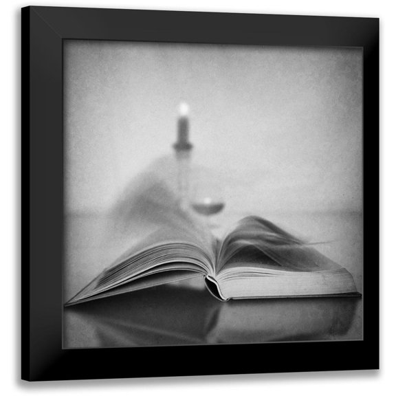 Schleicher-Schwarz, Roswitha 12x12 Black Modern Framed Museum Art Print Titled - You May Skip This Chapter