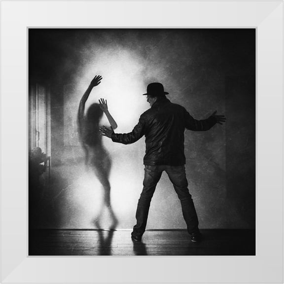 Schleicher-Schwarz, Roswitha 12x12 White Modern Wood Framed Museum Art Print Titled - The Invisible Wall