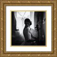 thumbnail image 1 of Schleicher-Schwarz, Roswitha 20x20 Gold Ornate Wood Framed with Double Matting Museum Art Print Titled - Say Something, 1 of 4