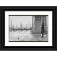 thumbnail image 1 of Schleicher-Schwarz, Roswitha 32x23 Black Ornate Wood Framed with Double Matting Museum Art Print Titled - Waiting For The Service, 1 of 4