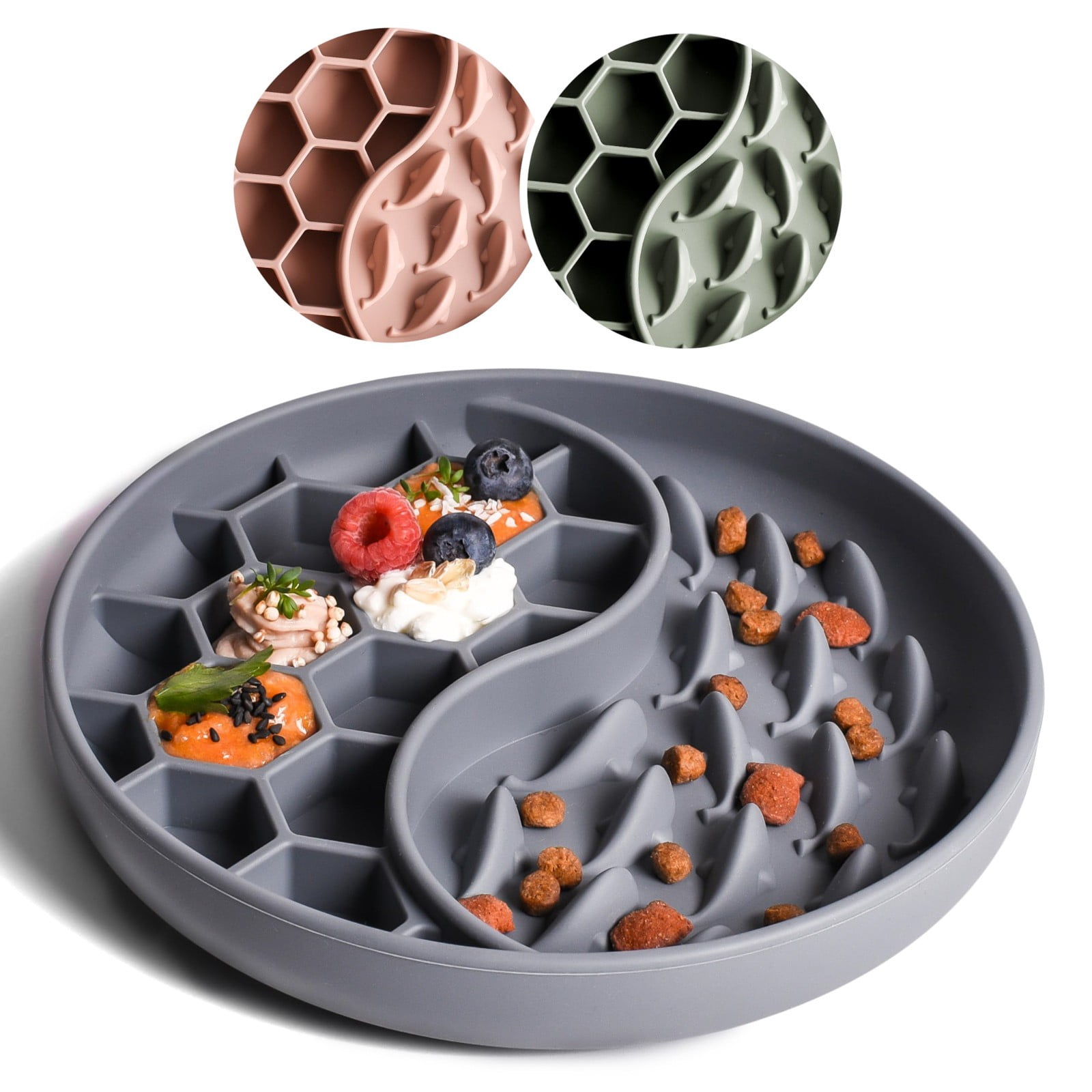 Schling Napf Für Hunde Katzen I Slow Feeder I Leckmatte Hund Mit Großem Saugnapf I Schleckmatte Katze Für Nassfutter Trockenfutter High-quality