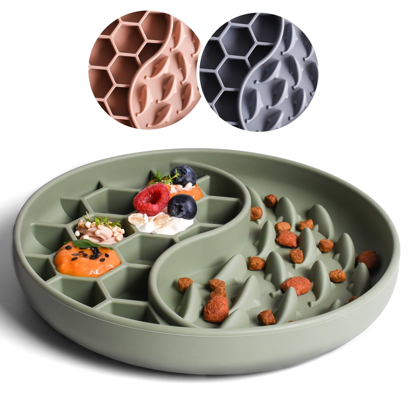 Schling Napf Für Hunde Katzen I Slow Feeder I Leckmatte Hund Mit Großem Saugnapf I Schleckmatte Katze Für Nassfutter Trockenfutter High-quality