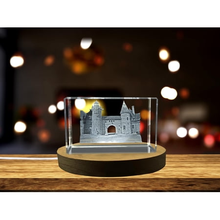Schlossberg Castle 3D Engraved Crystal Gift - Stunning Austrian Landmark Keepsake