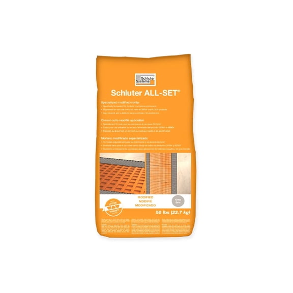 Schluter All-Set Grey 50 lbs Bag Modified Thin-Set Mortar