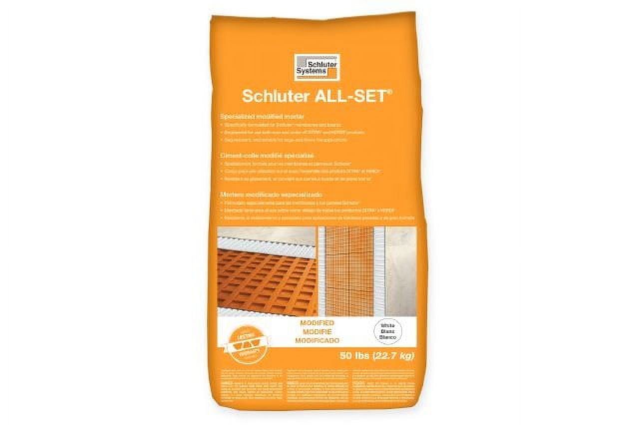 Schluter All Set White Thin Set Mortar 50lbs