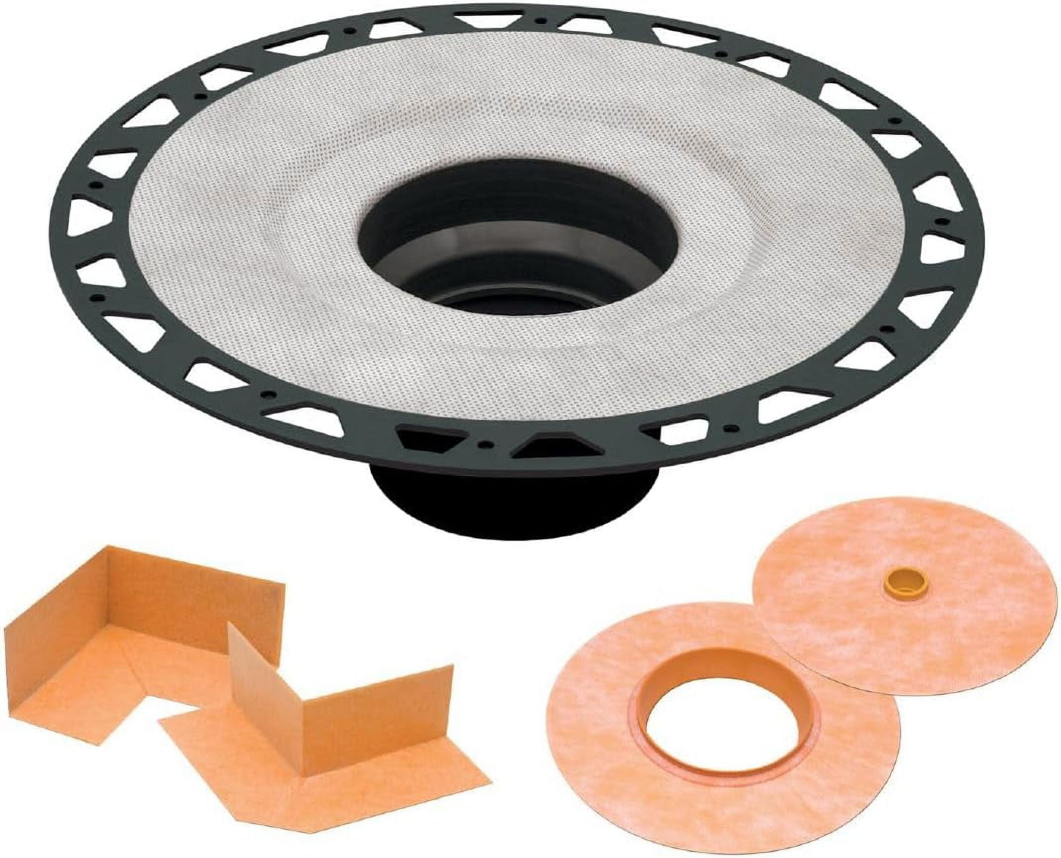 Schluter KerdiDrain ABS Flange Shower Drain Kit with Seamless Bonding