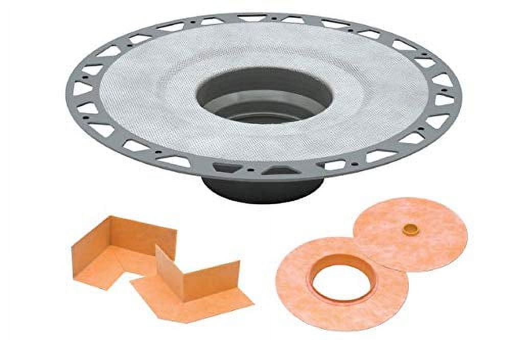 Schluter Kerdi Drain Flange with Vertical Outlet PVC