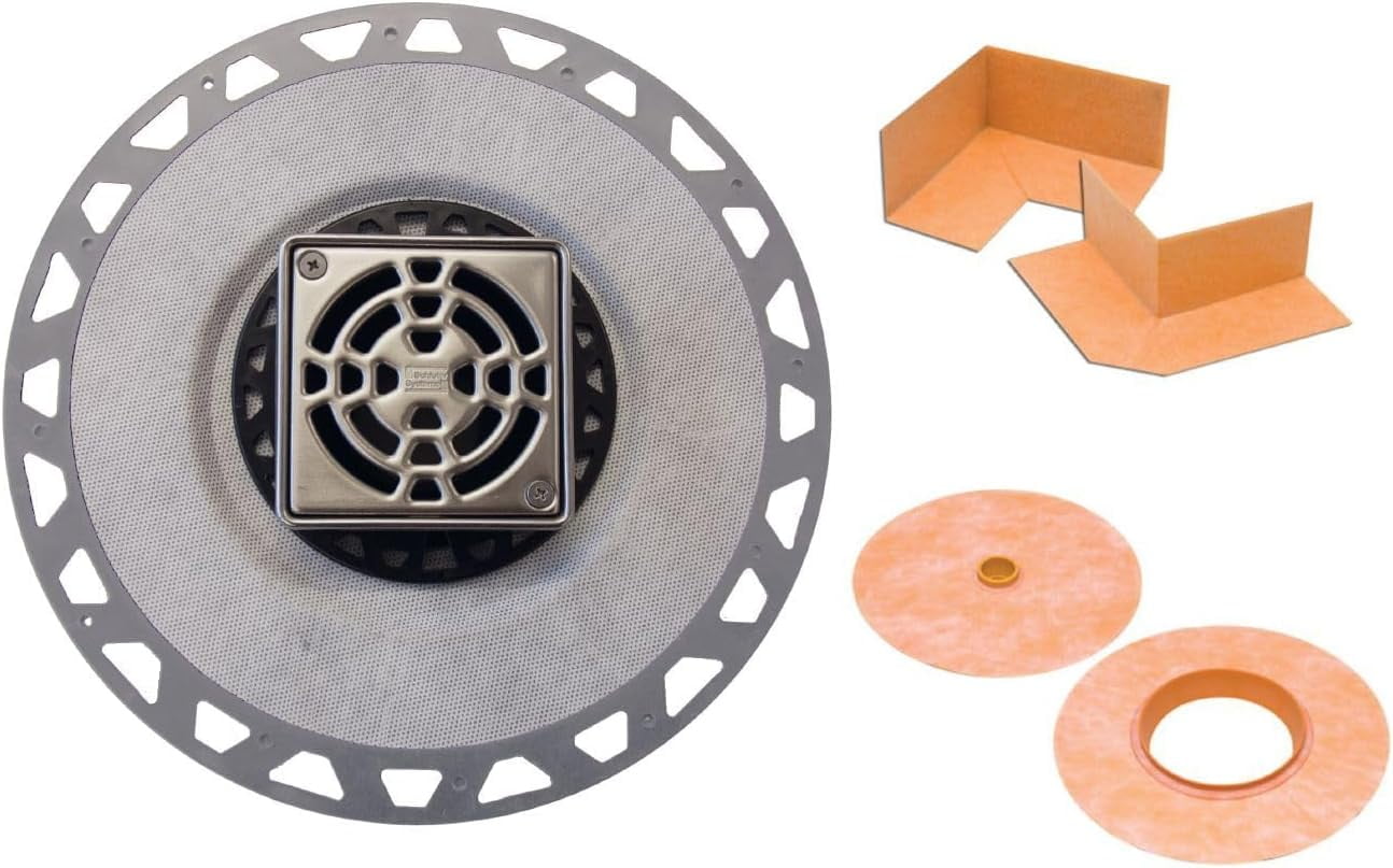 Schluter Kerdi-Drain PVC Classic Shower Drain Kit with Integrated ...