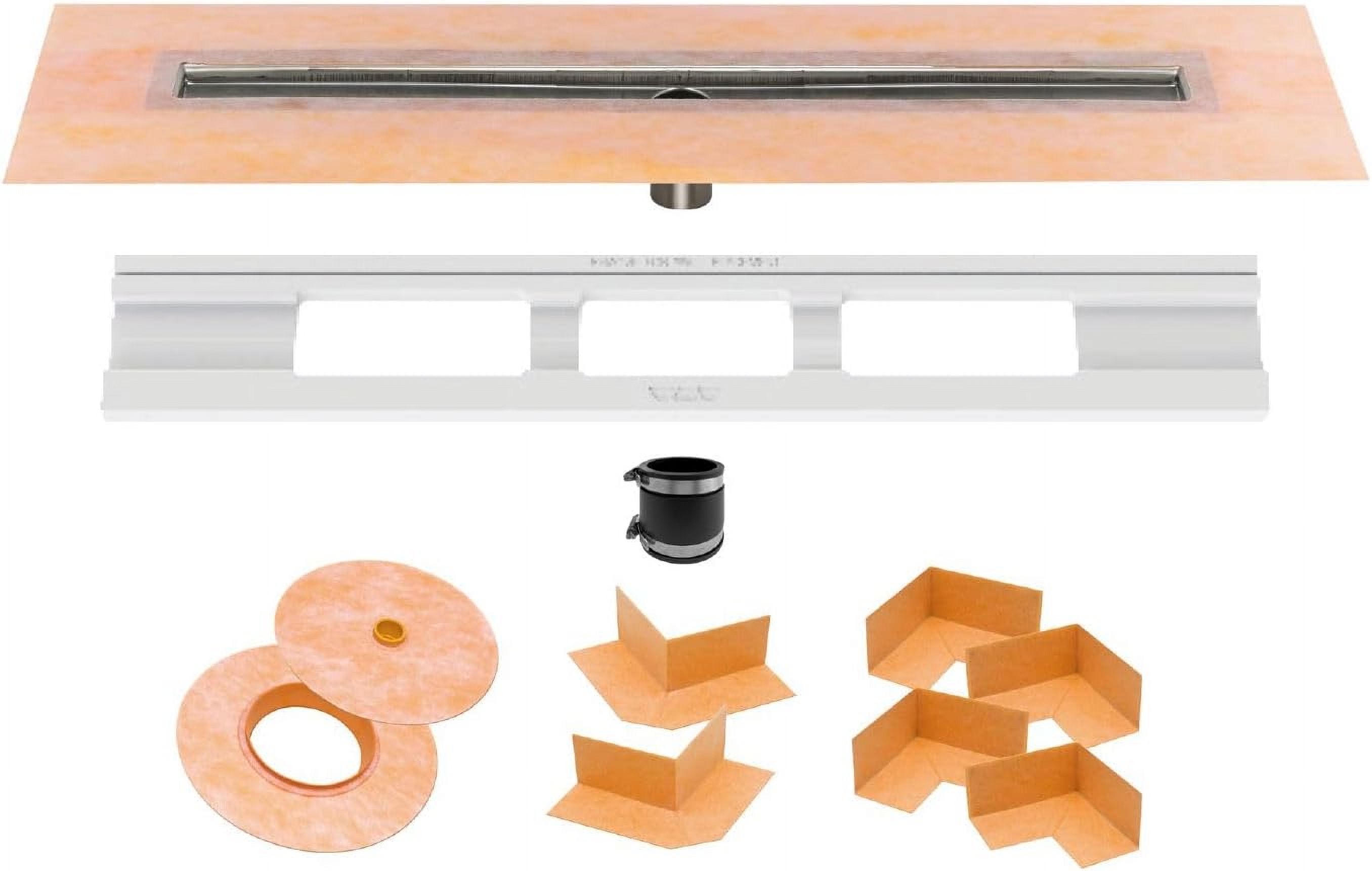 Schluter Kerdi Line Shower Drain with 20" Stainless Steel Channel Body ...