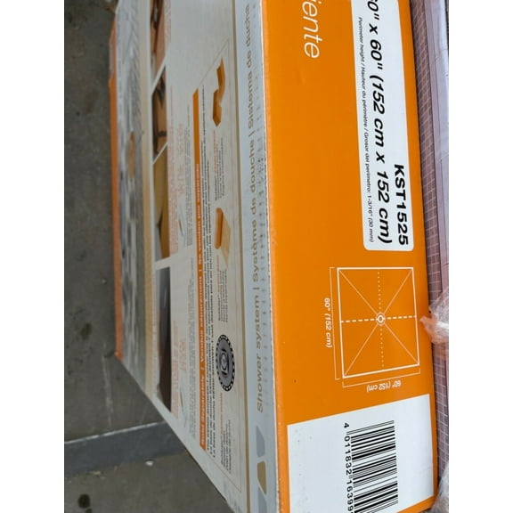 Schluter Kerdi Shower T Tray 60"x 60" with Center Drain