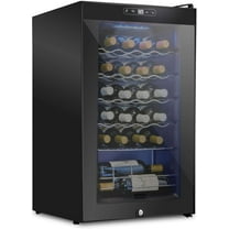 Schmecke 24-Bottle Wine Cellar with Double-Paned Thermopane Glass & Digital Temperature Control