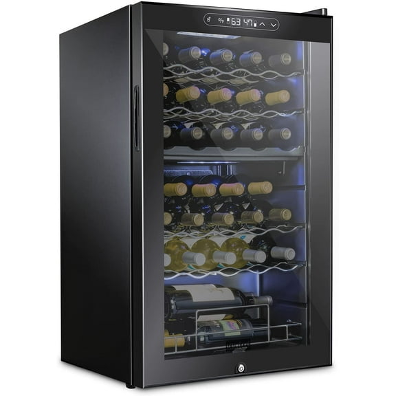 Schmecke Dual Freestanding 33 Bottle Wine Cooler
