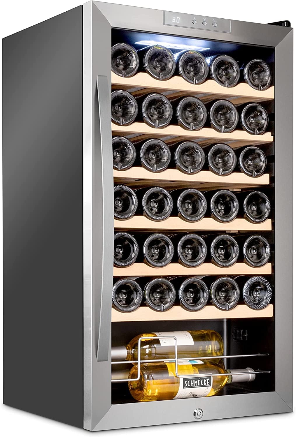 Schmecke 34 Bottle Wine Cooler with Glass Door