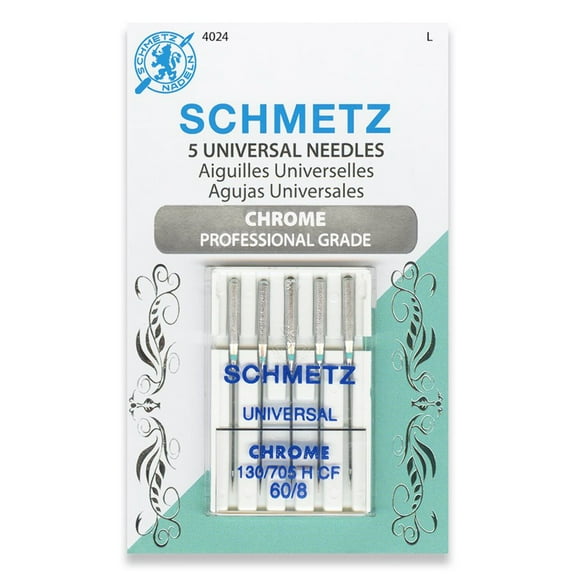 Schmetz Needle Chrome Universal Sz 60/08 5pc (pack of 5)