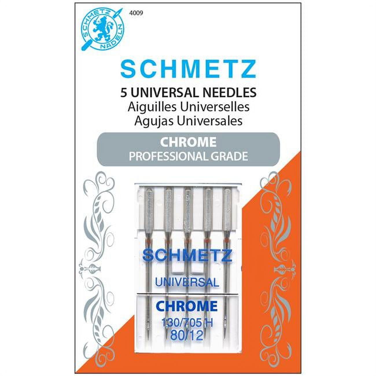 Schmetz Needle Chrome Universal Sz 90/14 5Pc (Pack Of 5) 
