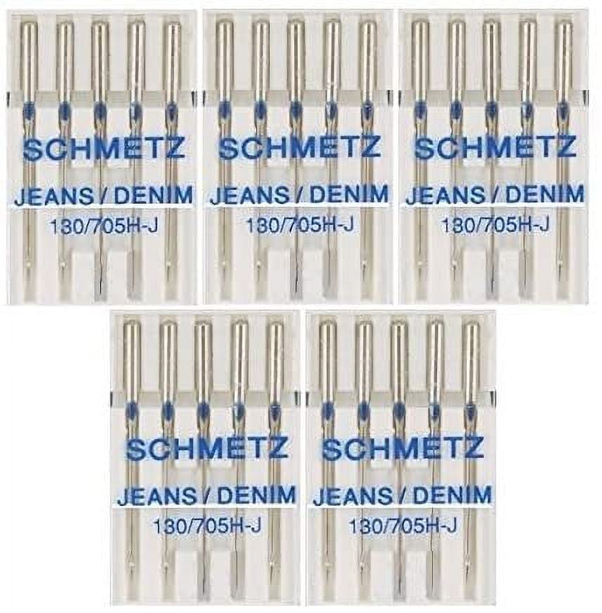 Schmetz 1780 Jeans Denim Needles, size 70/10 - 5 count - Picking Daisies