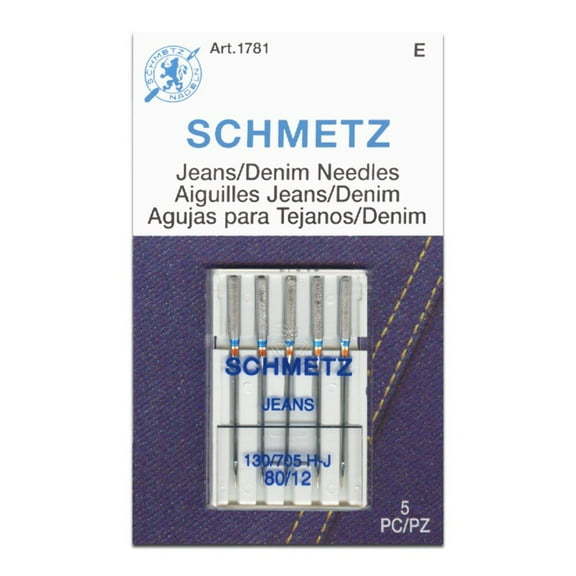 Schmetz Needle Jean Size 80/12 (Pack Of 5)
