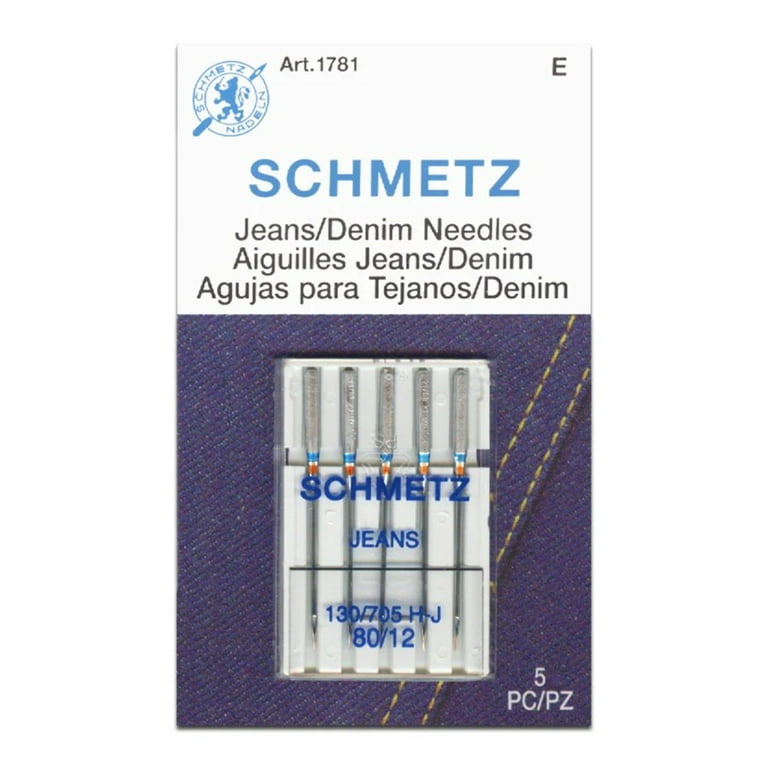 Jeans/denim Schmetz Sewing Machine Needles Pack of 5 