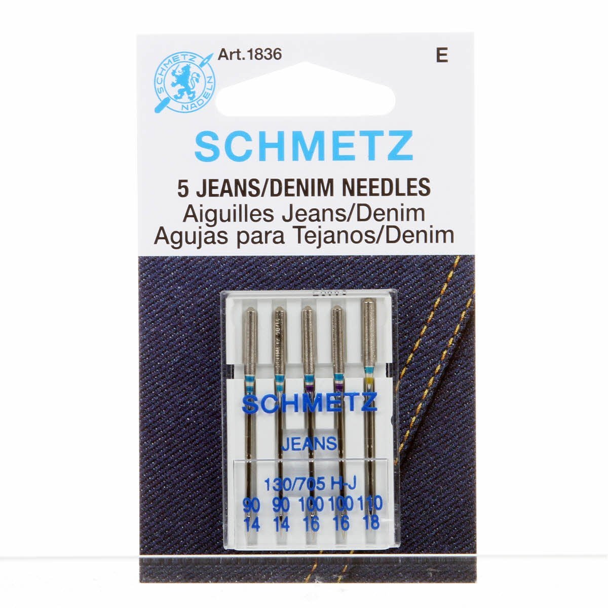 Schmetz Needle Jeans Astd (Pack Of 5) - image 1 of 2