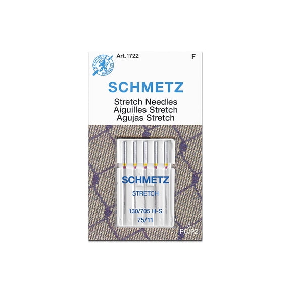 Schmetz Stretch Sewing Machine Needles - Size 75/11, 5 Count