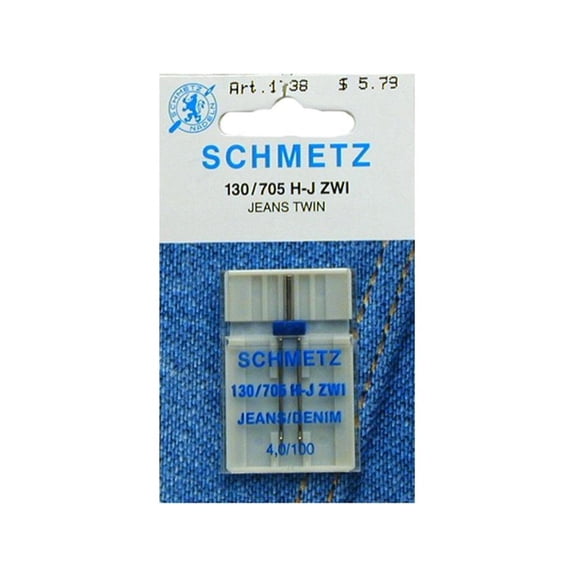 Schmetz Needle Twin Denim Size 100/4.0