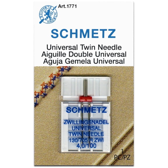 Schmetz Needle Twin Size 100/4.0 (Pack Of 5)