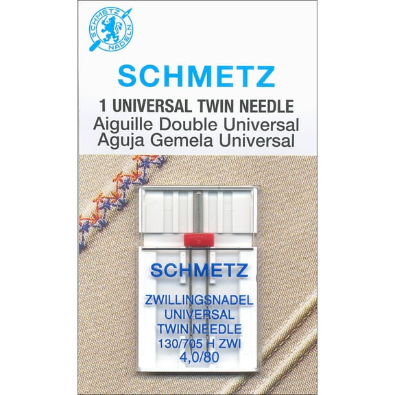 Schmetz Needle Twin Size 80/4.0 (Pack Of 1)