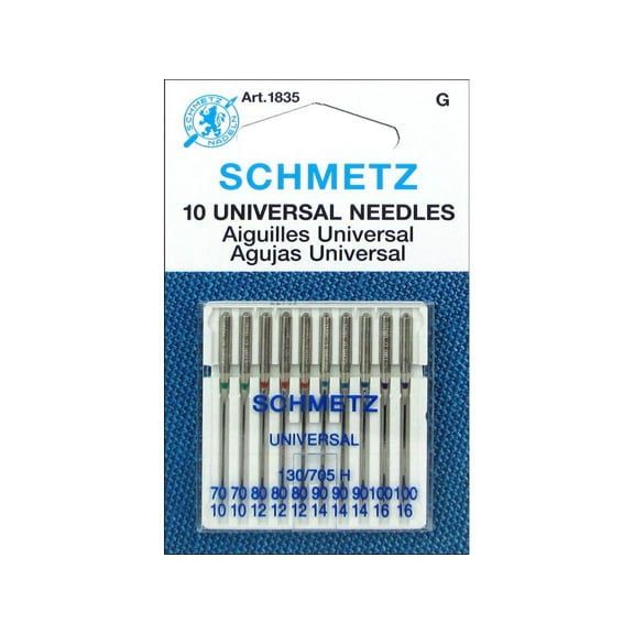 Schmetz Needle Universal Astd 70/80/90/100 10pc