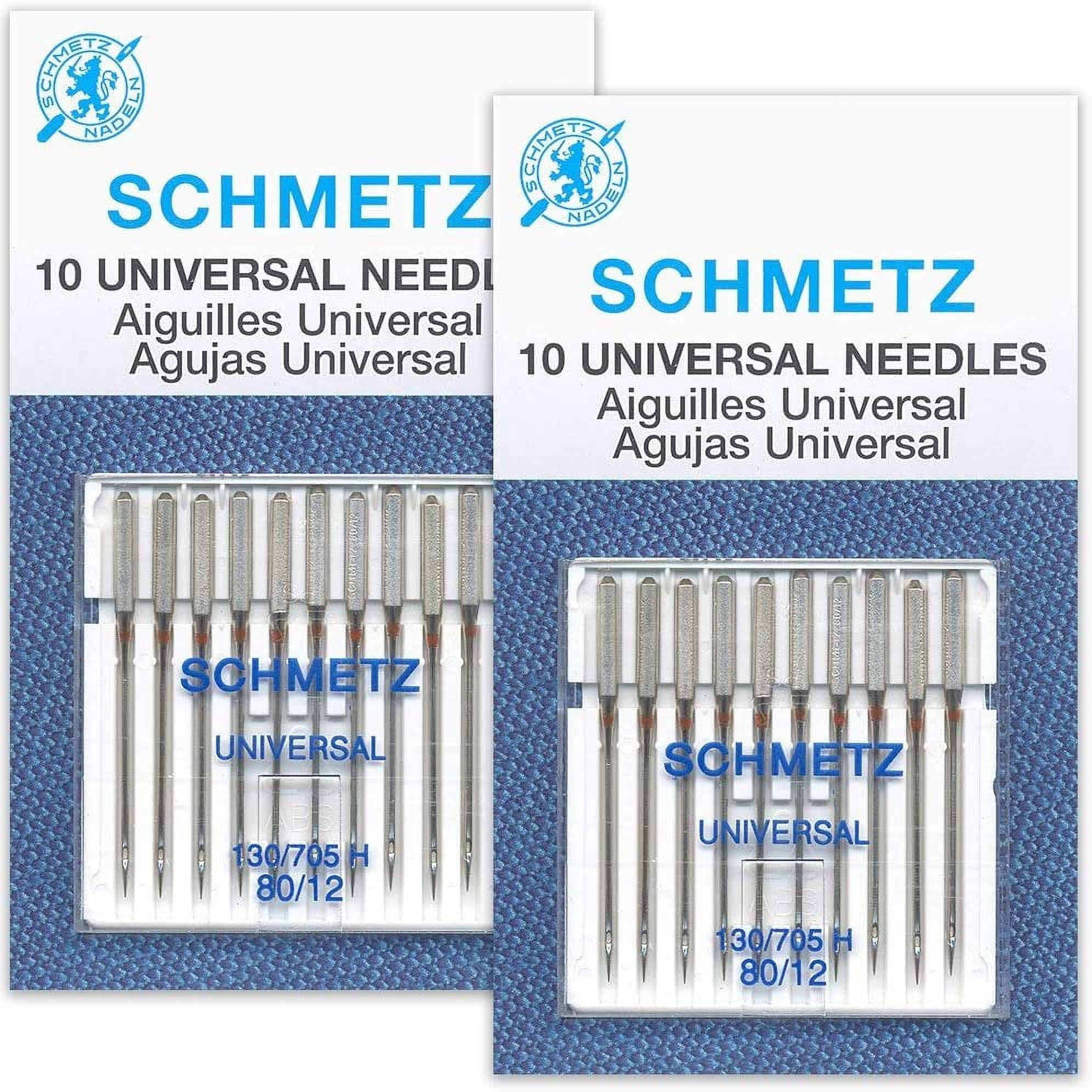 Schmetz Sewing Machine Needles - Microtex - 12/80 - set of 5