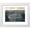 thumbnail image 1 of Schmidt 24x19 White Modern Wood Framed Museum Art Print Titled - Camp of 196th Regiment - Schmidt 1860s, 1 of 4