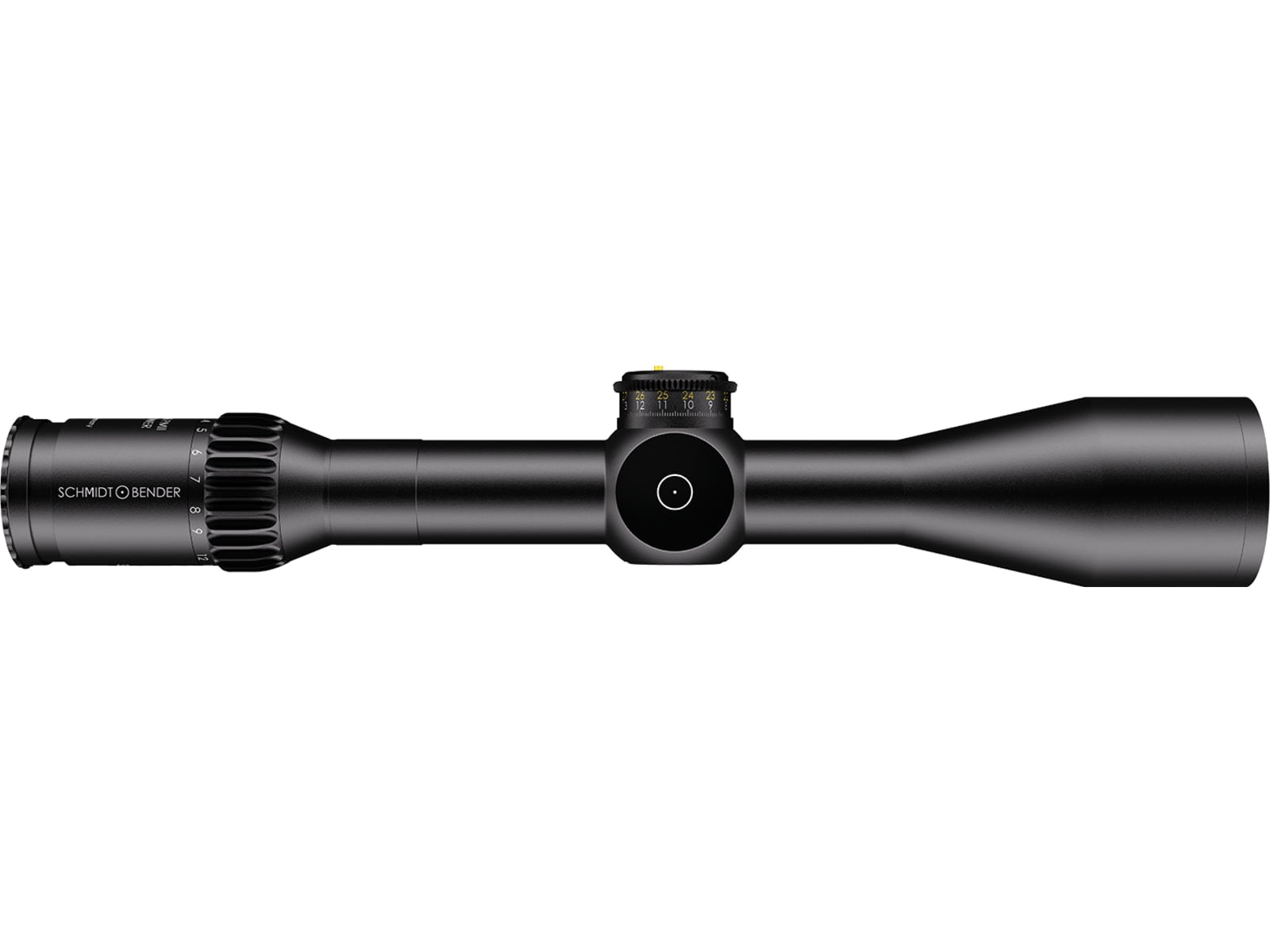 Schmidt & Bender 3-27x56 PM II High Power Rifle Scope, 34 mm Tube, First Focal Plane, TREMOR3 Reticle, 1cm ccw DT35 MTC LT / ST ZC CT RAL8000, Tan
