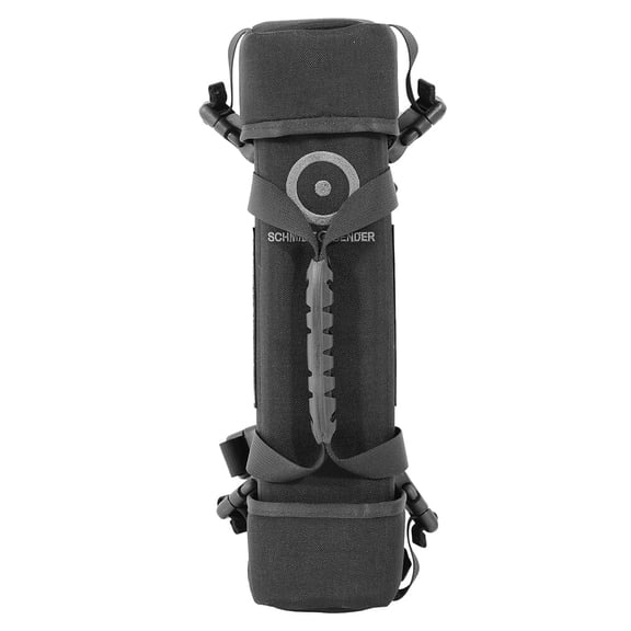 Schmidt Bender Medium Black Sporting Bag, Protective Scope Transport Case with Removable Lids, Mesh Accessory Pocket (971-192)