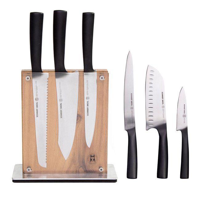 Schmidt Brothers Carbon 6, 7Piece Knife Block Set A Premium Culinary