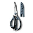thumbnail interactive-video image 1 of Schmidt Brothers Cutlery 8.5 in. Multi-Functional Stainless Steel Kitchen Shears, Black, 1 of 13