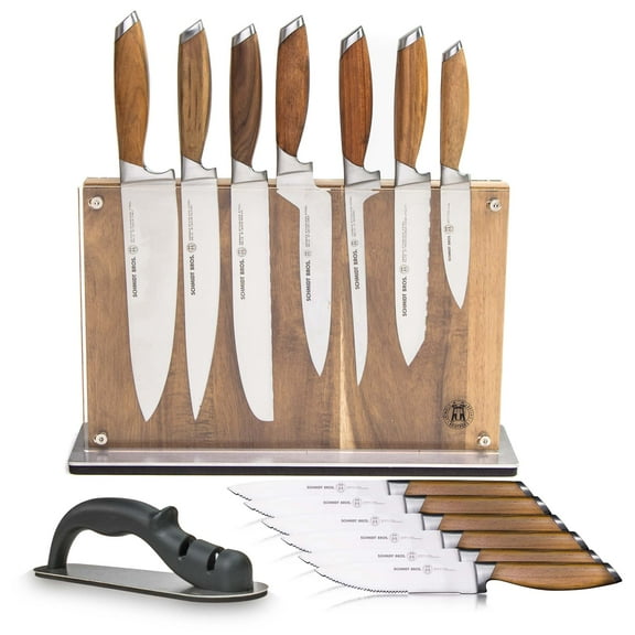Schmidt Brothers Cutlery Bonded Teak 15 Pc. Knife Block Set