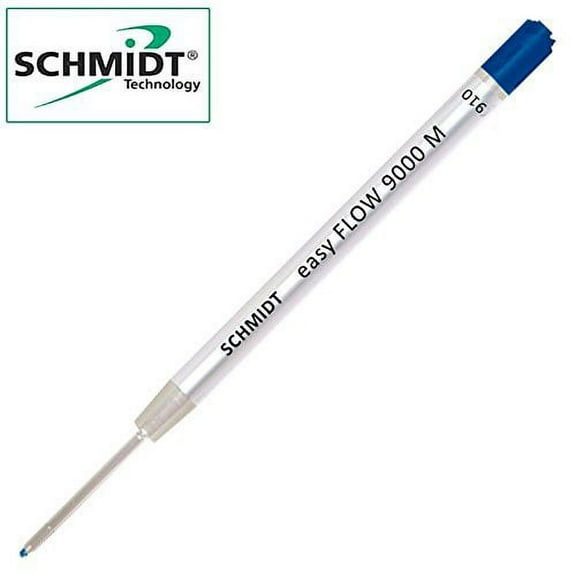 Schmidt Easy Flow 9000 Hybrid Ballpoint Refill - Blue, Medium, 1 Pack