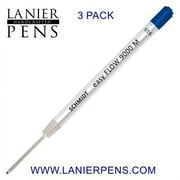 Schmidt Easy Flow 9000 Hybrid Ballpoint Refill - Blue, Medium, 3 Pack