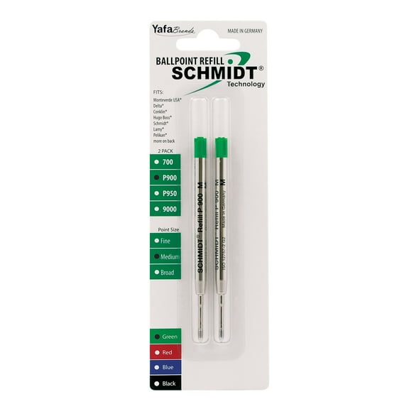 Schmidt Ink Schmidt P900 Ballpoint TC Ball Parker Style Refill fits Parker ballpoint pens Medium