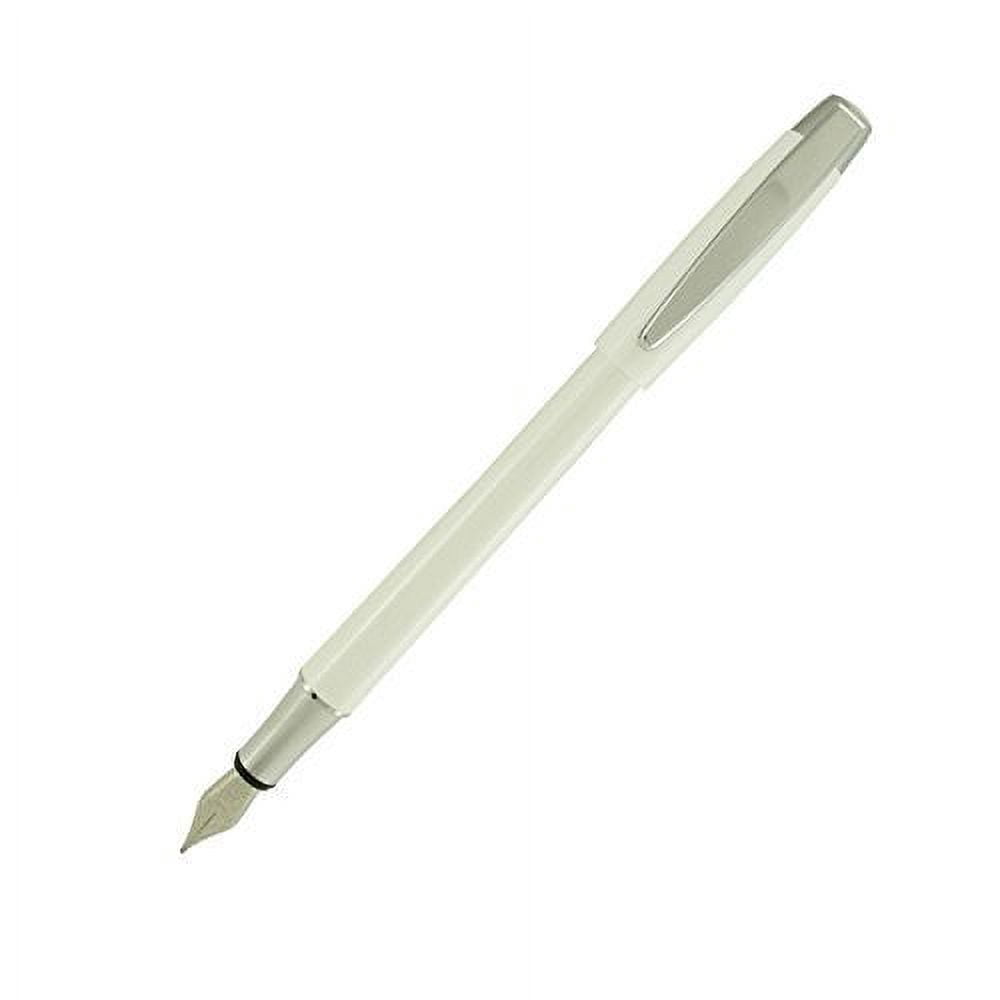 Schmidt Intrinsic White Fountain Pen, Medium Nib