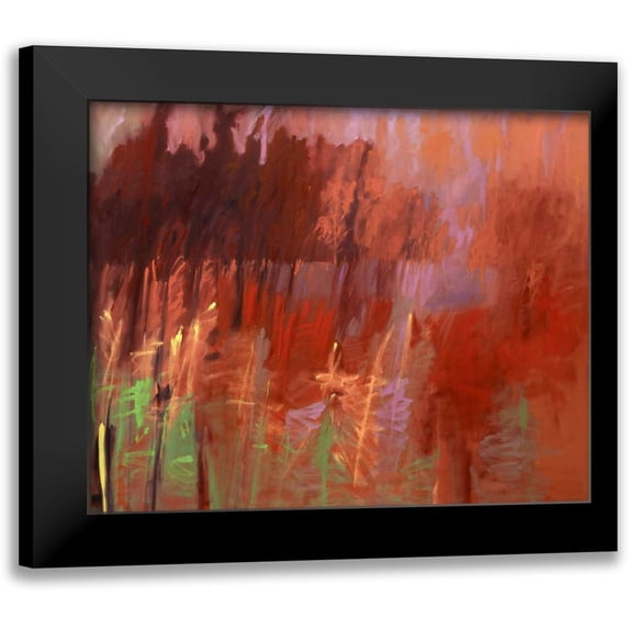 Schmidt, Jane 24x20 Black Modern Framed Museum Art Print Titled - Once Autumn