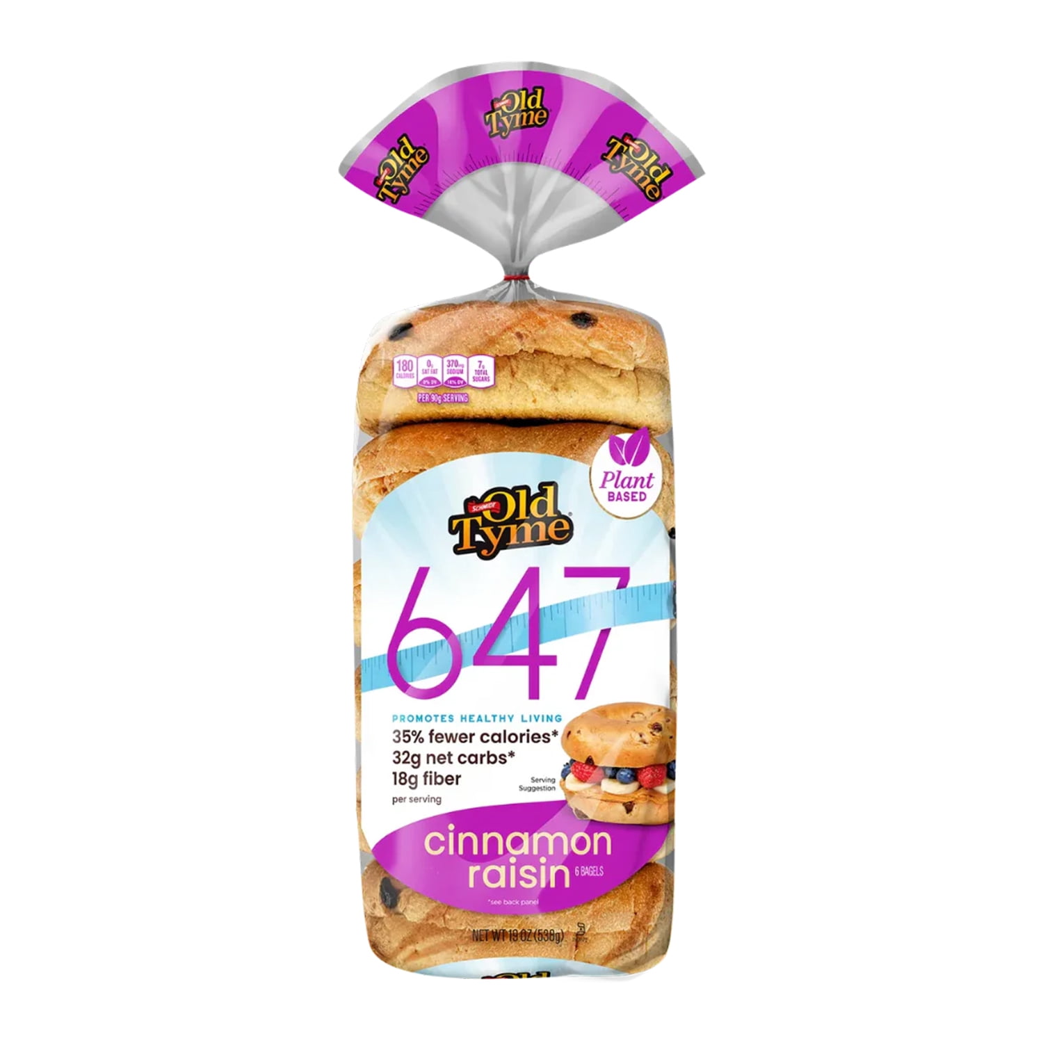 Round Raisin Bread Schmidt Old Tyme 647 Cinnamon Raisin Bagels - Low Fat, High Fiber, Soft ...