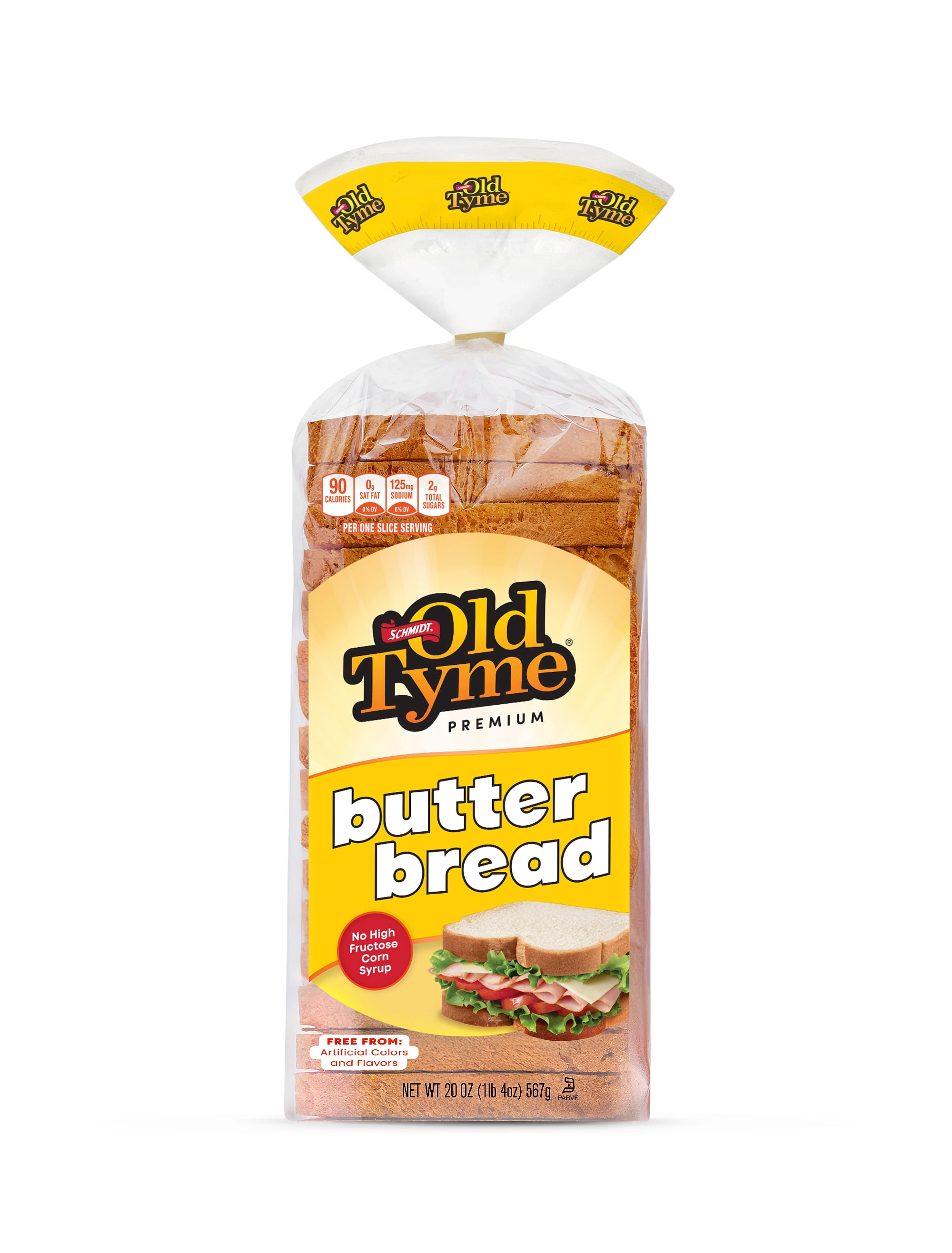Schmidt Old Tyme Premium Butter Bread, Fresh 20 oz Loaf, Soft