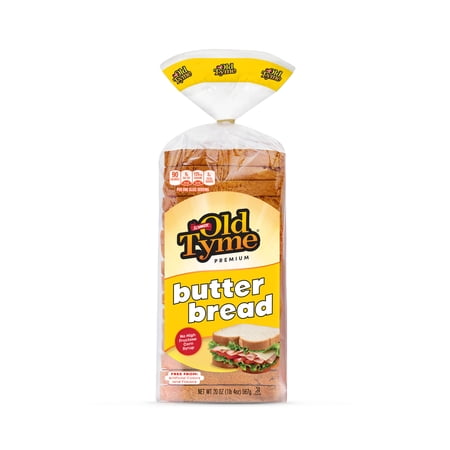 Schmidt Old Tyme Premium Butter Bread, Fresh 20 oz Loaf, Soft & Fluffy White Bread