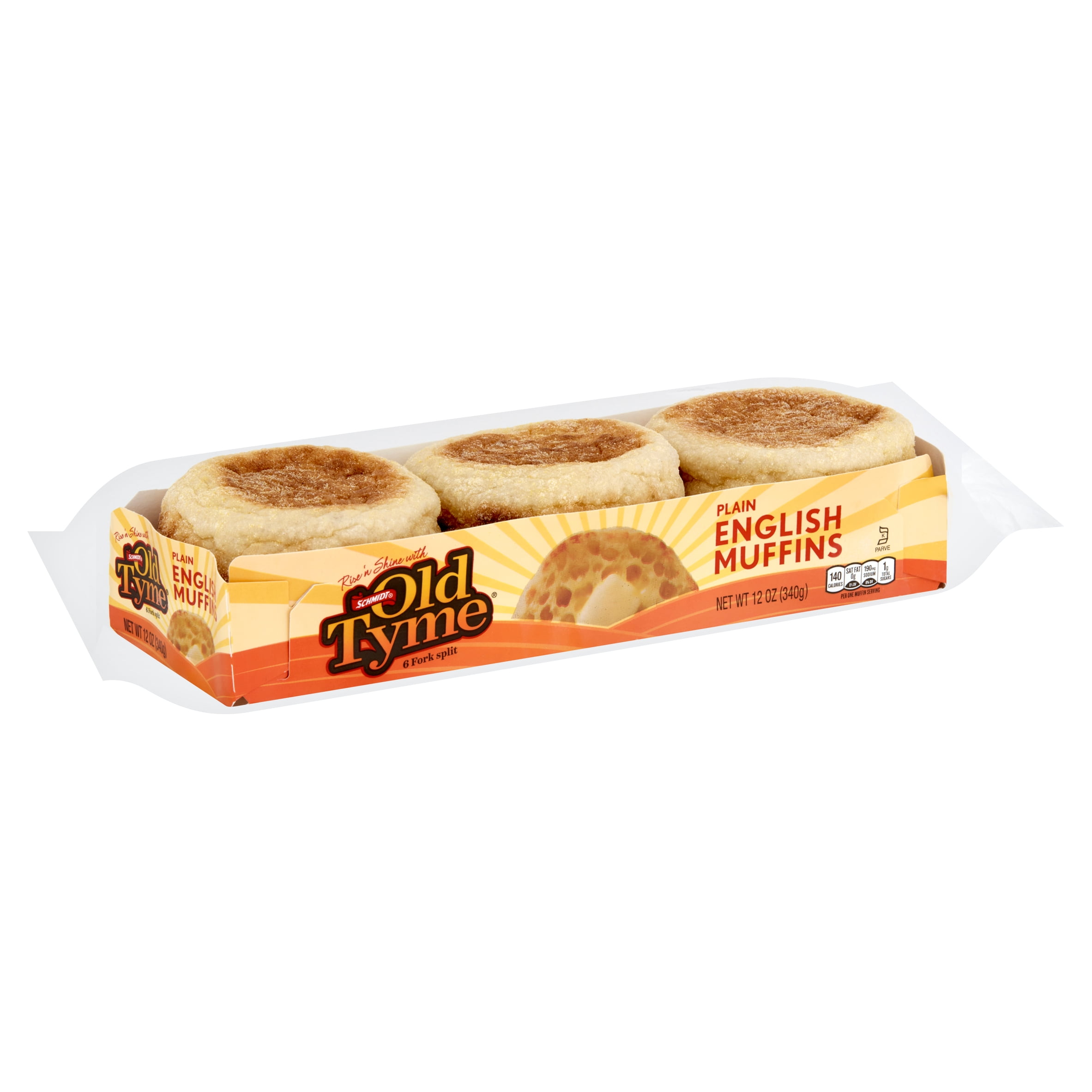 Schmidt Old Tyme Plain English Muffins, 6 count, 12 oz