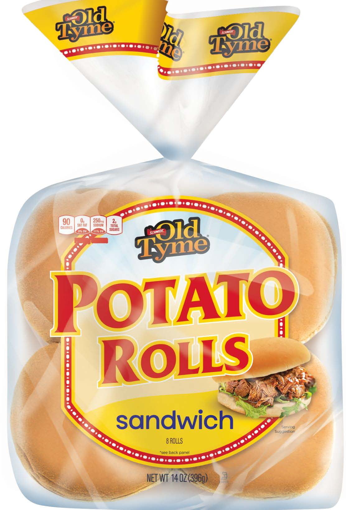 Schmidt Old Tyme Potato Sandwich Rolls, 8 Count, 15 oz