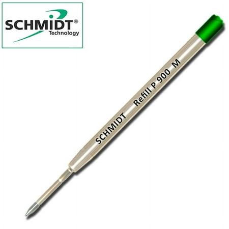 Schmidt P900 Green Medium Nib Parker Style Ballpoint Refill