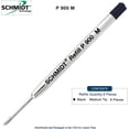 thumbnail image 1 of Schmidt P900 Parker Style Ballpoint Pen Refill - Black, Medium Point 0.7mm, 6 Pack (SC58135), 1 of 4