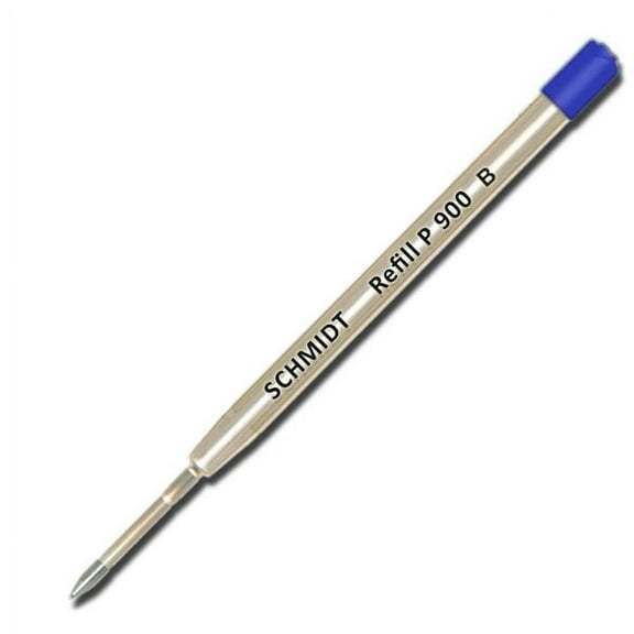 Schmidt P900 Parker Style Ballpoint Pen Refill - Blue, Broad Point 1.0mm, 12 Pack (SC58142)