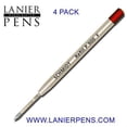 thumbnail image 1 of Schmidt P900 Parker Style Ballpoint Pen Refill - Red, Fine Point 0.6mm, 4 Pack, 1 of 1