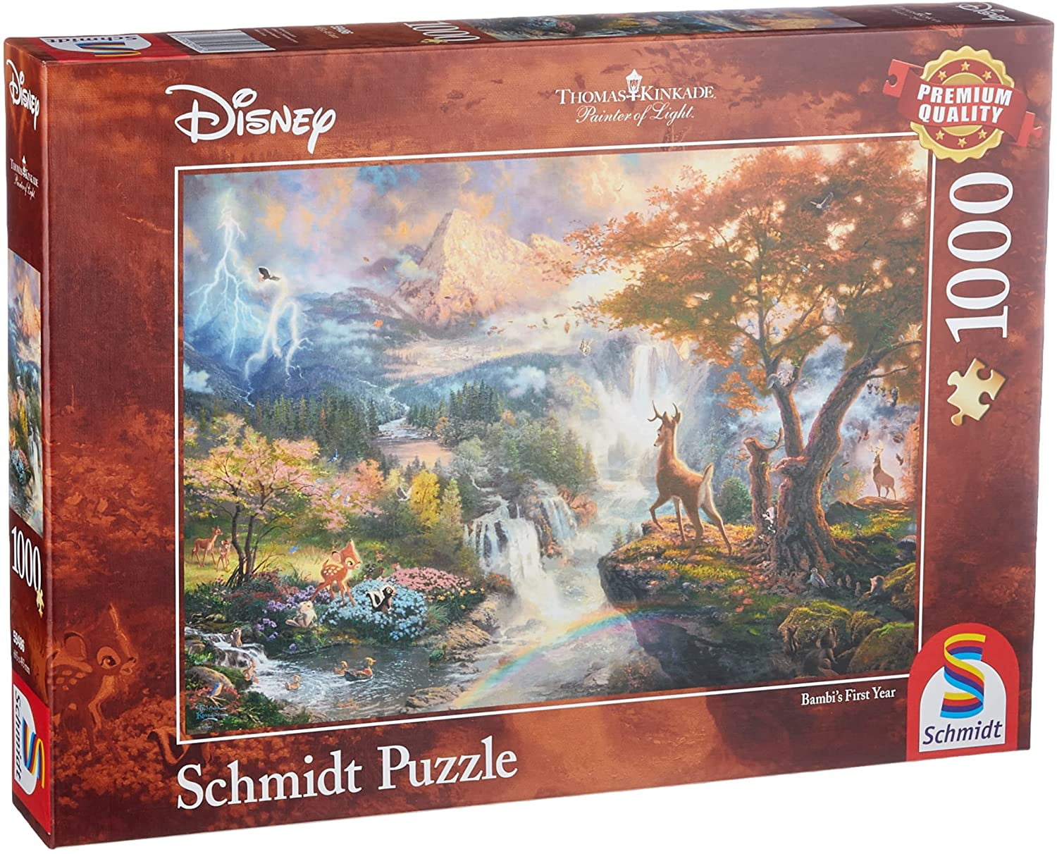 Thomas Kinkade 'Peaceful Valley Vineyard' 1000 Piece Jigsaw Puzzle - Premium Quality 27.25" X 19.5"